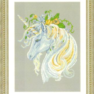 Summer Unicorn cross stitch pattern from Kustom Krafts KK-AF003