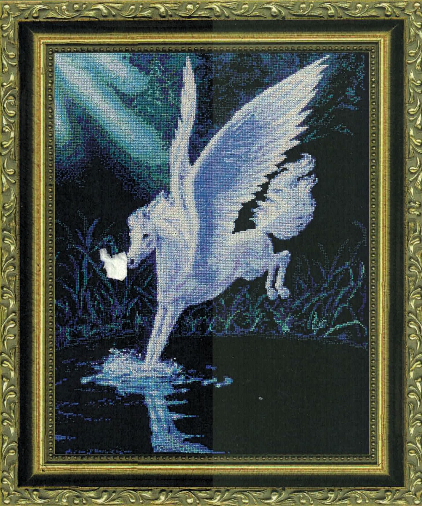 Alighting cross stitch pattern from Kustom Krafts KK-SDF007