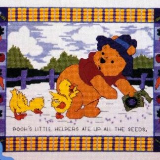 Pooh's Little Helpers cross stitch kit from Leisure Arts LA-113235