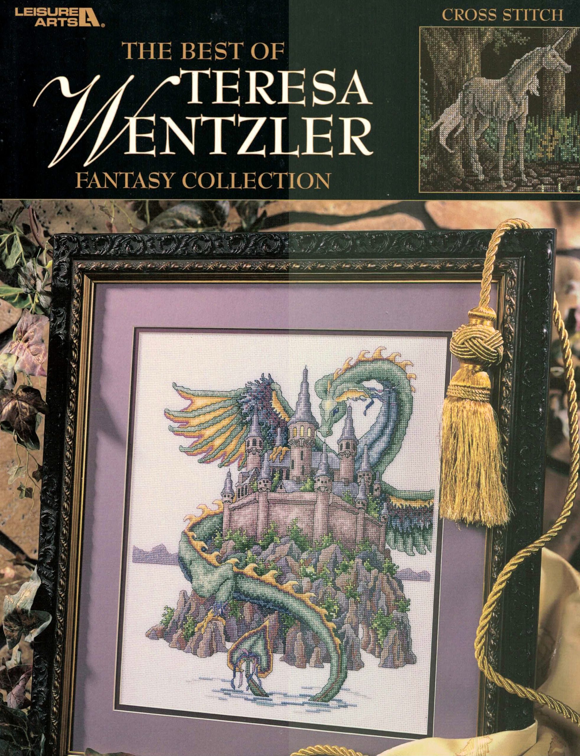 Best of Teresa Wentzler Fantasy Collection cross stitch book from Leisure Arts LA15872