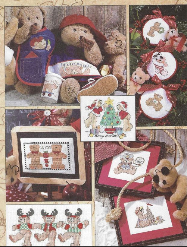 The Big Book of Teddies cross stitch book from Leisure Arts LA24516