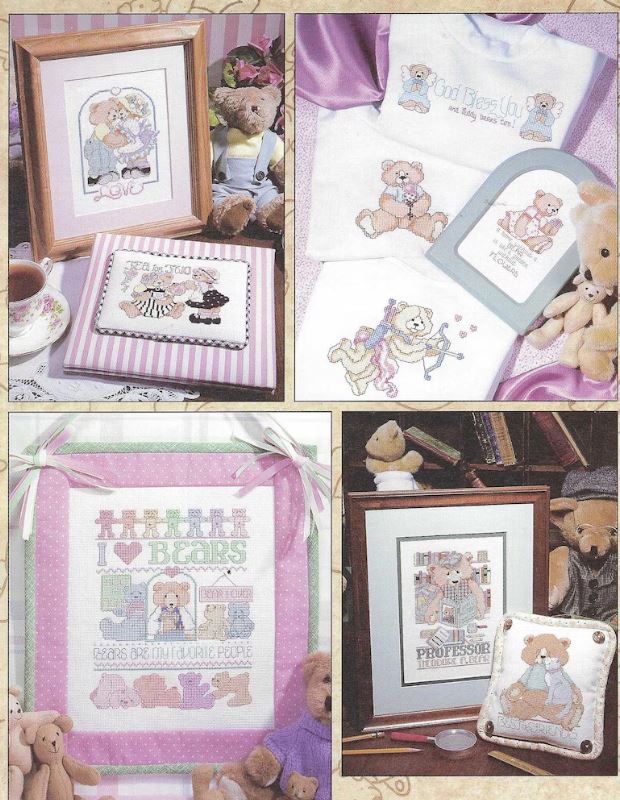 The Big Book of Teddies cross stitch book from Leisure Arts LA24516