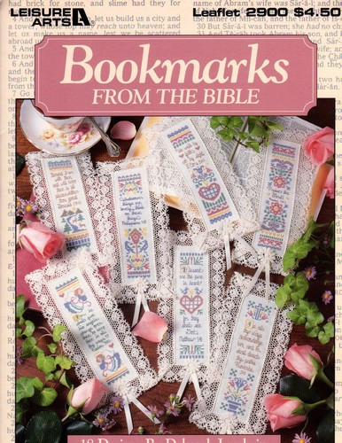 Bookmarks from the Bible cross stitch book from Leisure Arts LA-2900
