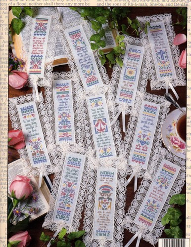 Bookmarks from the Bible cross stitch book from Leisure Arts LA-2900