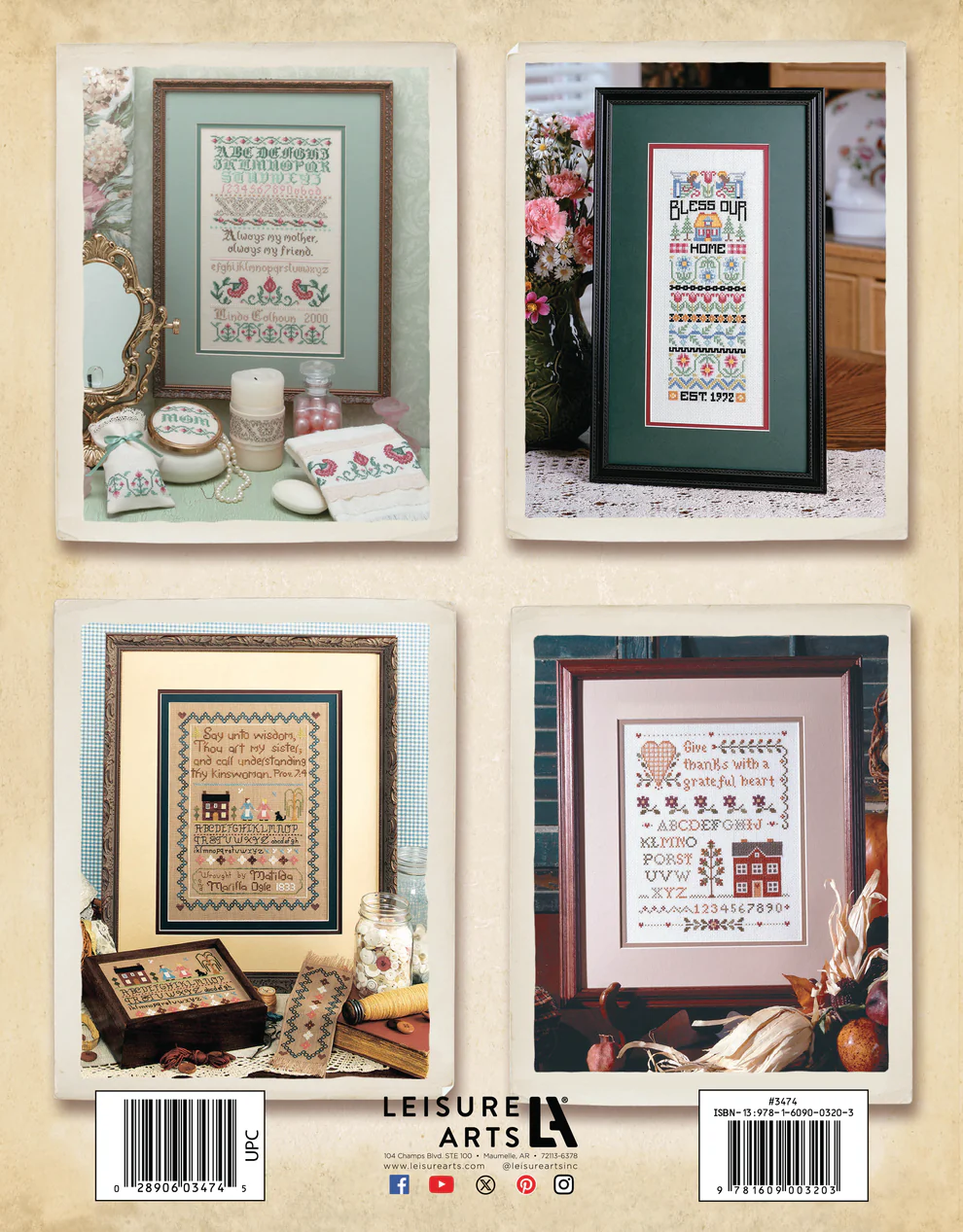 A Sampling of Tradition cross stitch book from Leisure Arts LA3474