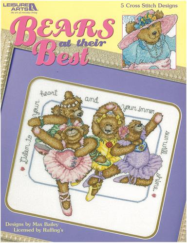 Bears at Their Best cross stitch book from Leisure Arts LA3643