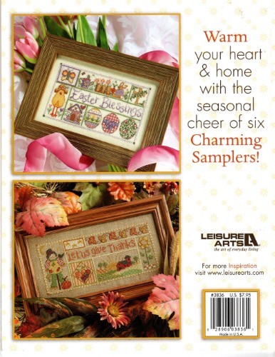 Sample the Seasons cross stitch book from Leisure Arts LA-3836