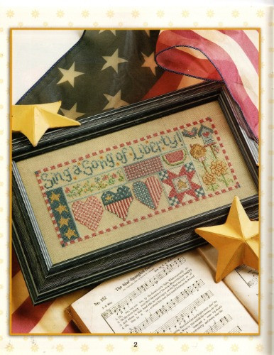 Sample the Seasons cross stitch book from Leisure Arts LA-3836