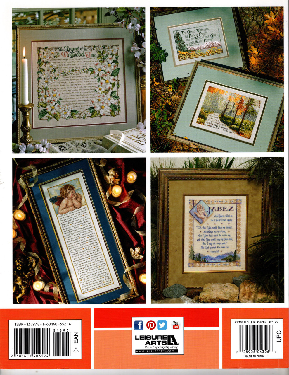 Faithful Inspiration cross stitch book from Leisure Arts LA-4306