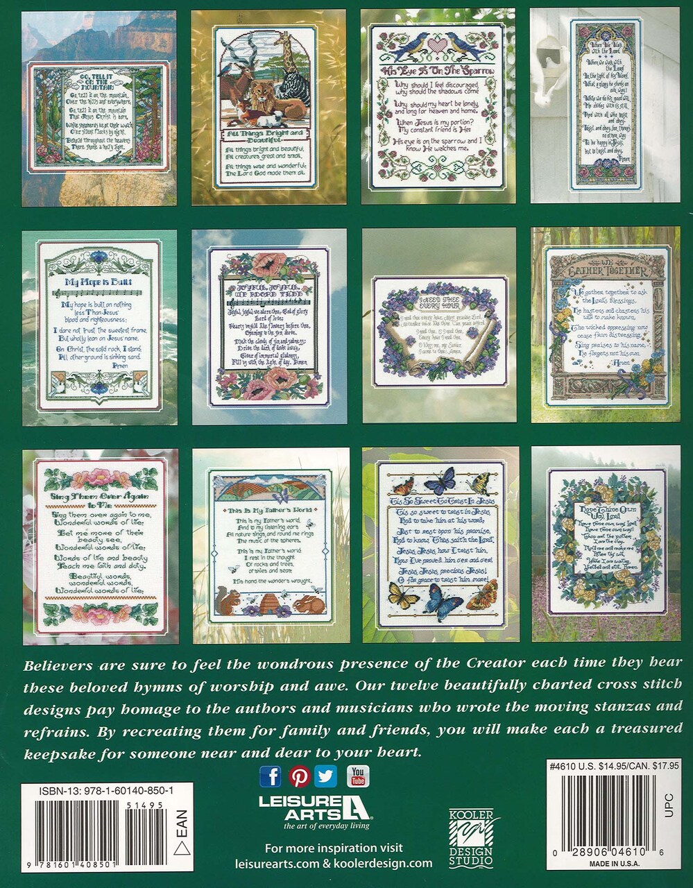 America's Best Loved Hymns - Collection Three cross stitch book from Leisure Arts LA-4610
