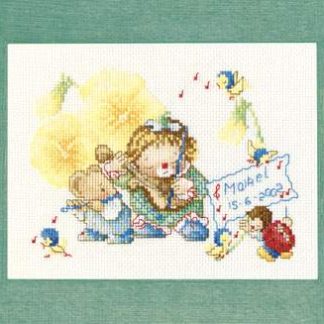 Birthtile Michael cross stitch kit from Lanarte LAN-23014A