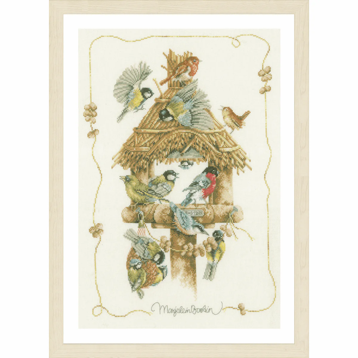 Birdhouse cross stitch kit from Lanarte LAN-PN0007962