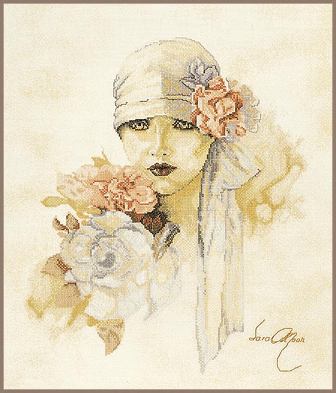 Sara Moon cross stitch kit from Lanarte LAN-PN0007972