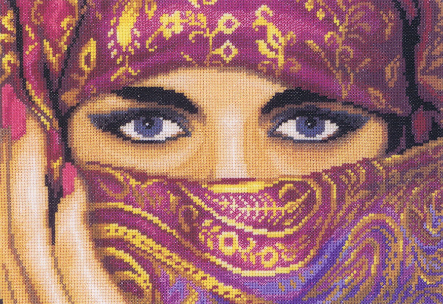 Veiled Woman cross stitch kit from Lanarte LAN-PN0021203