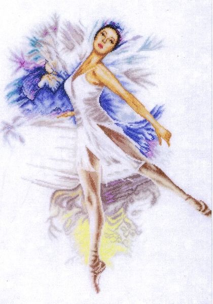 Ballerina cross stitch kit from Lanarte LAN-PN0156939