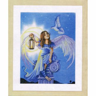 Angel in the Night cross stitch kit from Lanarte LAN-PN0157488