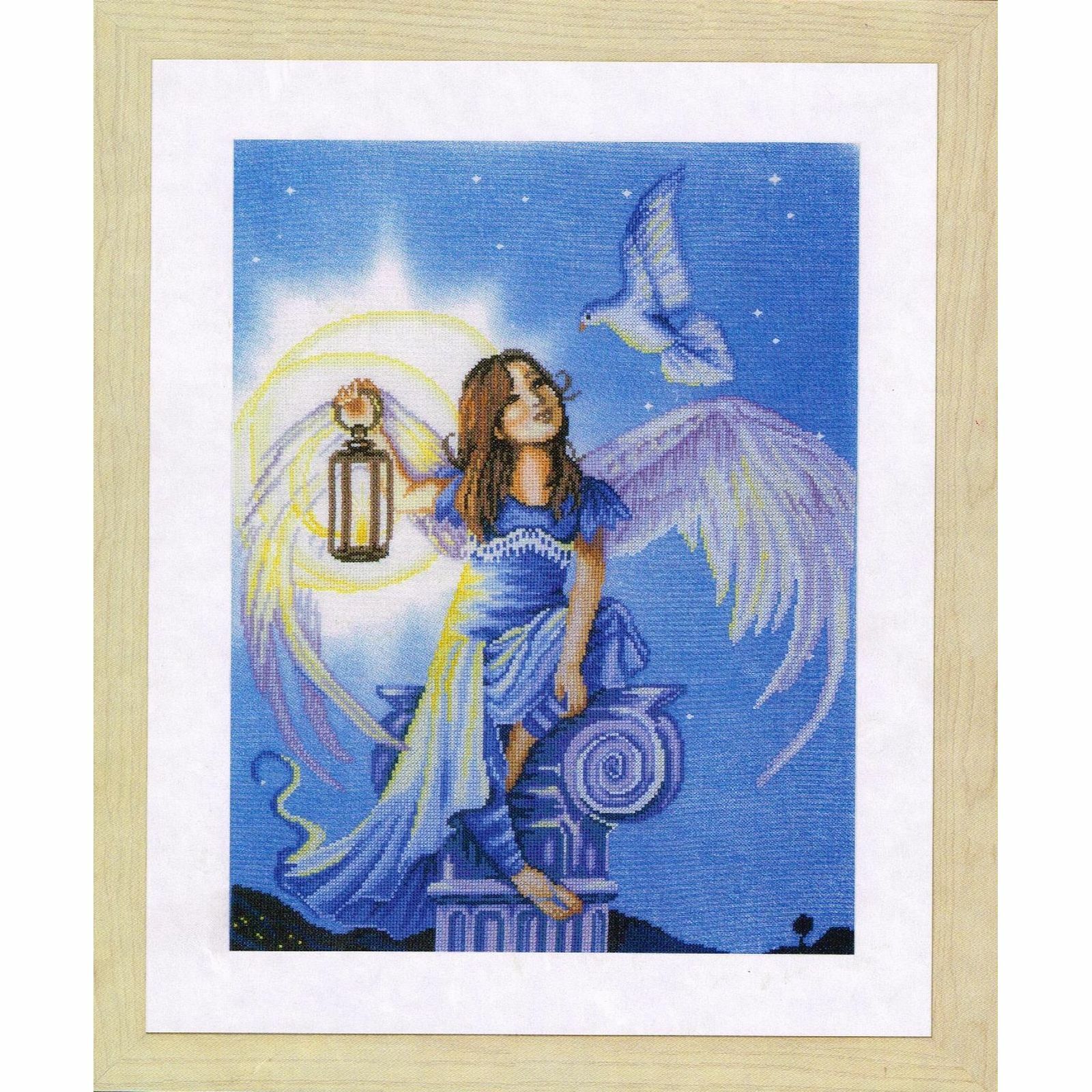 Angel in the Night cross stitch kit from Lanarte LAN-PN0157488