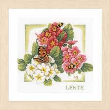 Spring cross stitch kit from Lanarte LAN-PN0162302
