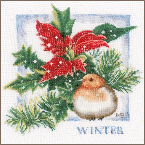 Winter cross stitch kit from Lanarte LAN-PN0162305