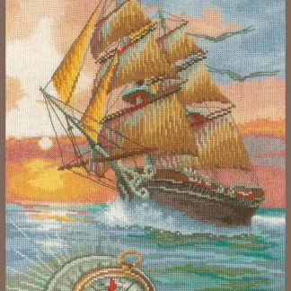 On a Discovery Travel cross stitch kit from Lanarte LAN-PN0171356