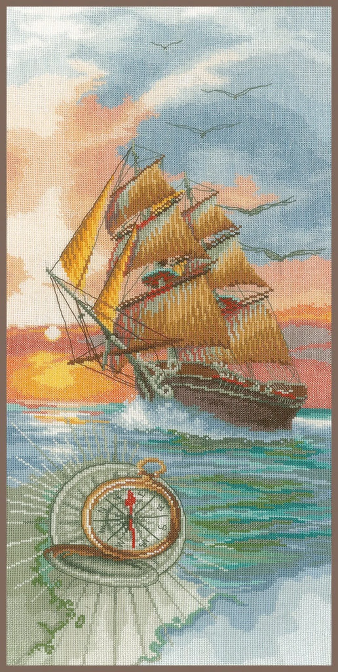 On a Discovery Travel cross stitch kit from Lanarte LAN-PN0171356