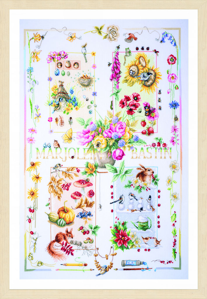 4 Seasons cross stitch kit from Lanarte LAN-PN0188067