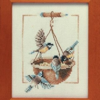 Feeding Dish with Birds cross stitch kit from Lanarte LAN-PN0007976