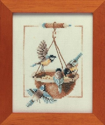 Feeding Dish with Birds cross stitch kit from Lanarte LAN-PN0007976