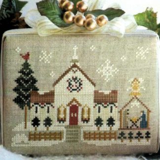 Town Church cross stitch pattern from Little House Needleworks LHN-PC83