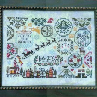 Holiday Quaker cross stitch pattern from Lila's Studio LIS-0118
