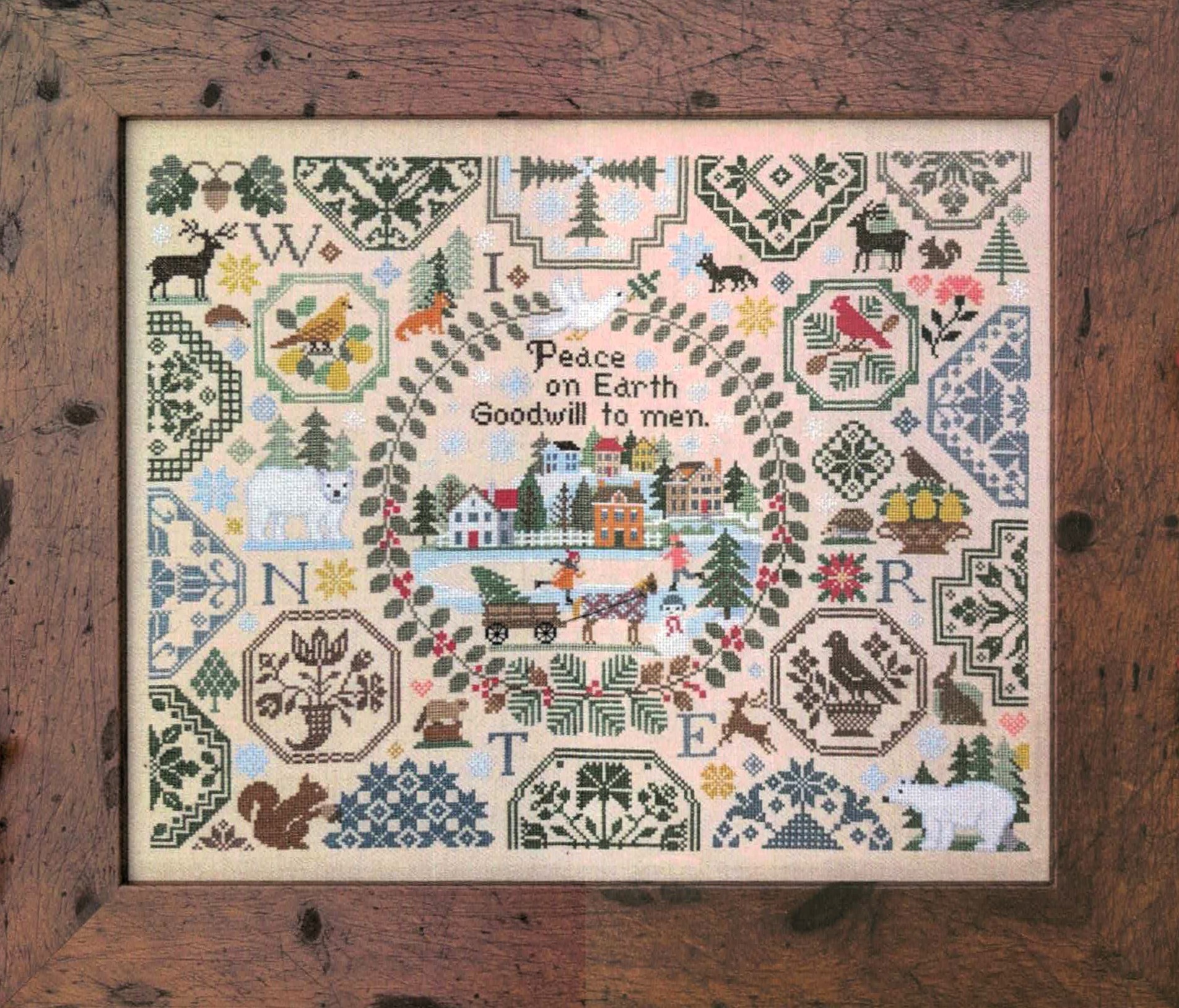 Peace on Earth cross stitch pattern from Lila's Studio LIS-0125