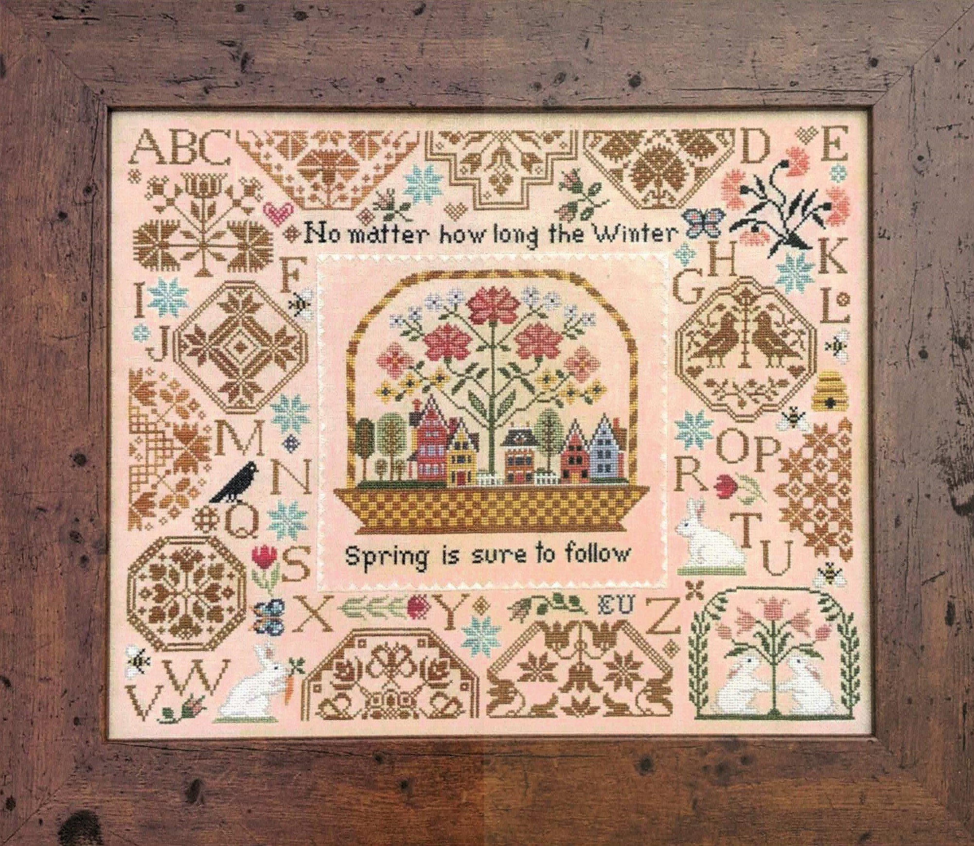 Spring Quaker cross stitch pattern from Lila's Studio LIS-0422