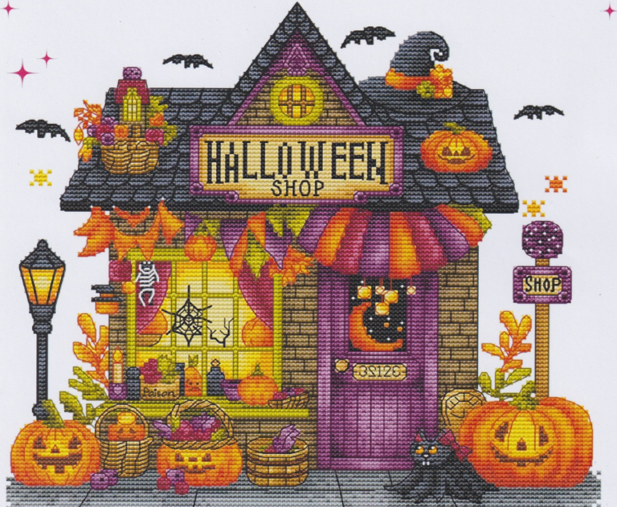 Halloween Shop cross stitch pattern from Les Petites Croix LPC-HAL