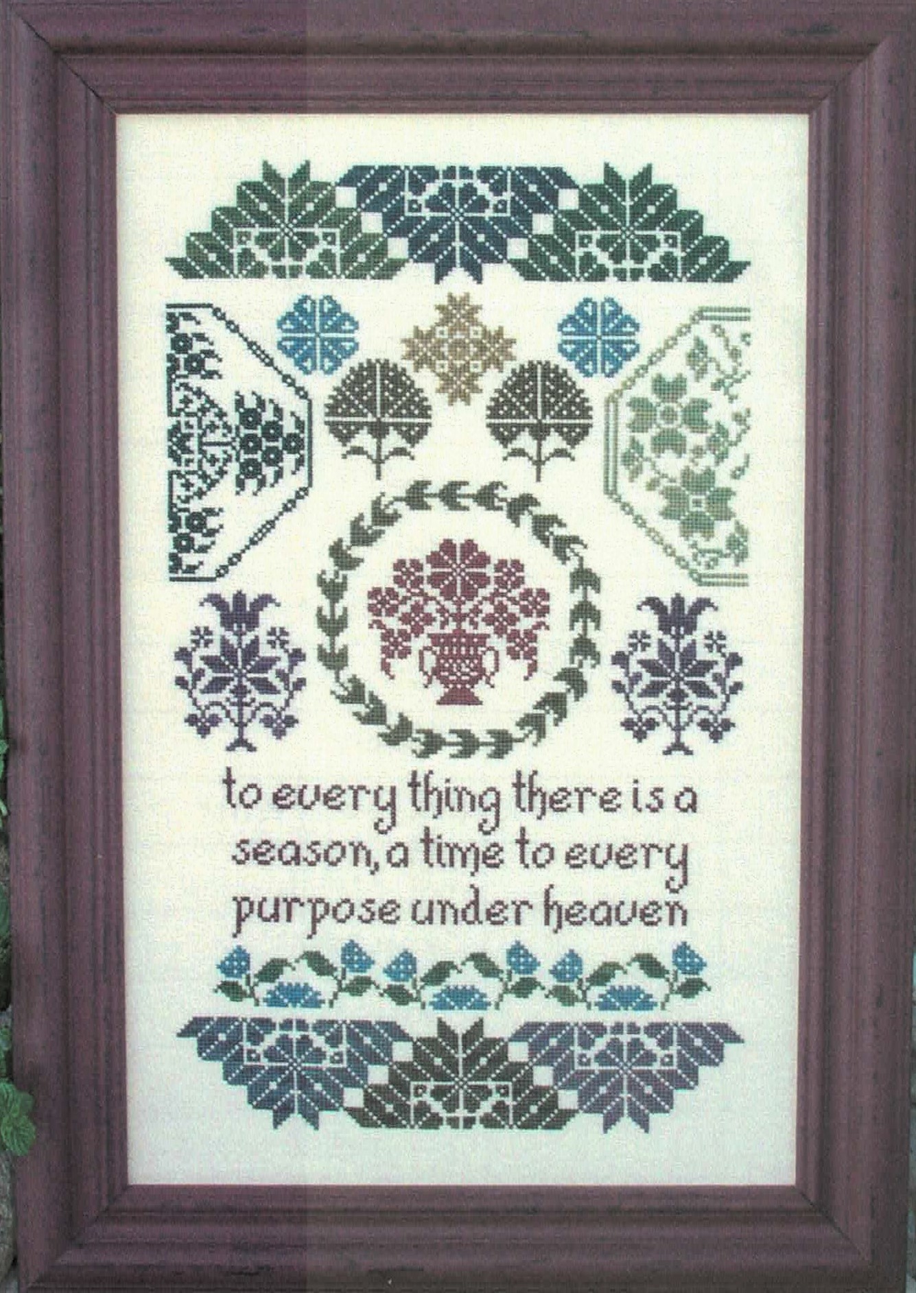 Quaker Seasons cross stitch pattern from My Big Toe MBT-076