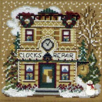Clock Shoppe cross stitch bead kit from Mill Hill MH-140302