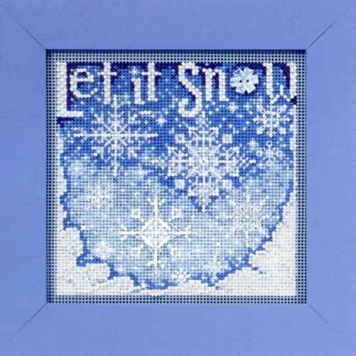 Snowfall cross stitch bead kit from Mill Hill MH-140303