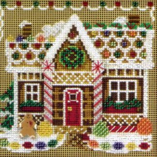 Gingerbread House cross stitch bead kit from Mill Hill MH-140306