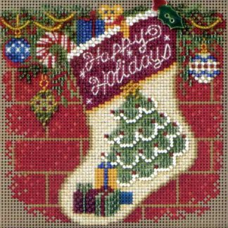 Holiday Stocking cross stitch bead kit from Mill Hill MH-141305