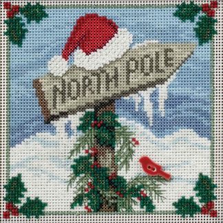 North Pole cross stitch bead kit from Mill Hill MH-141632