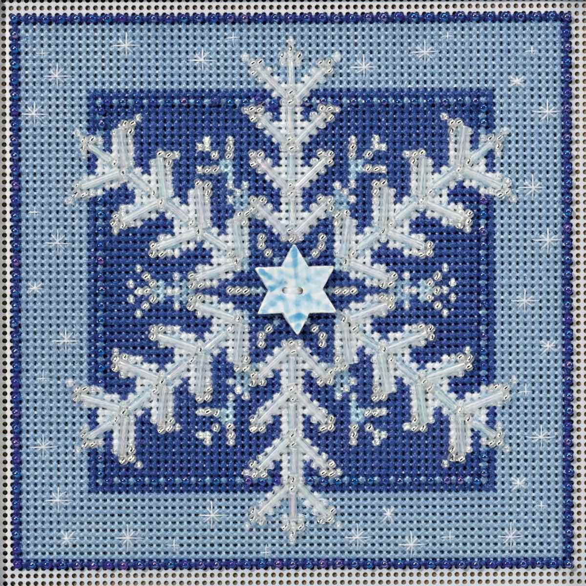 Crystal Snowflake cross stitch bead kit from Mill Hill MH-141635