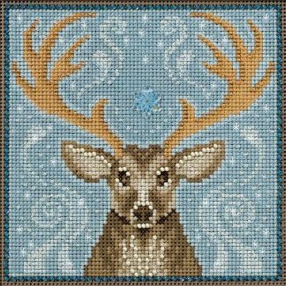 Winter Stag cross stitch bead kit from Mill Hill MH-141636