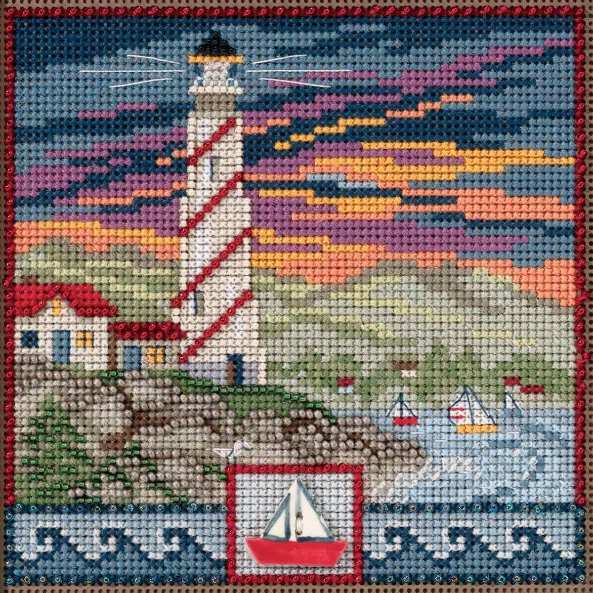 Lighthouse cross stitch bead kit from Mill Hill MH-141714