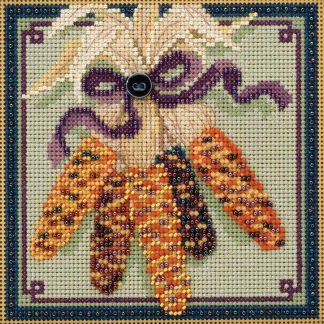 Harvest Corn cross stitch bead kit from Mill Hill MH-141721