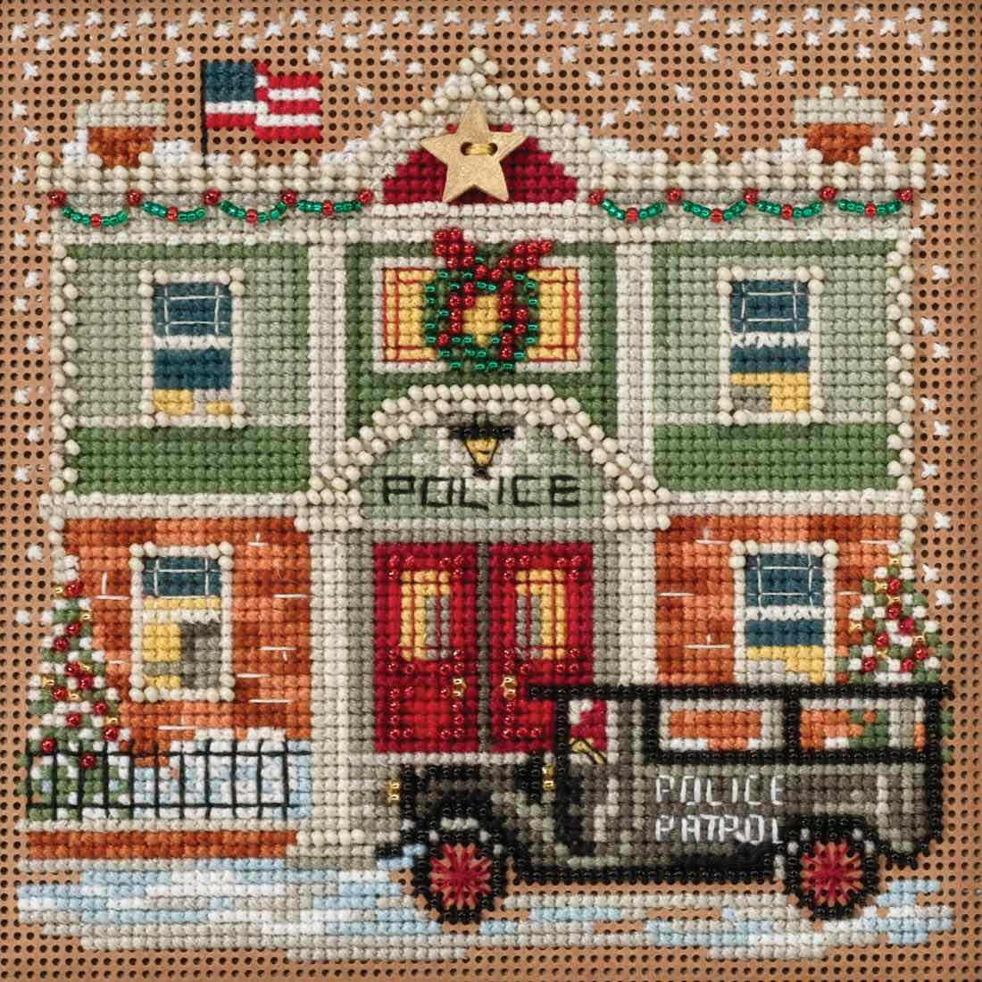 Police Station cross stitch bead kit from Mill Hill MH-141732
