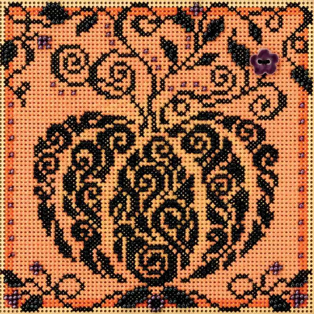 Enchanted Pumpkin cross stitch bead kit from Mill Hill MH-141821