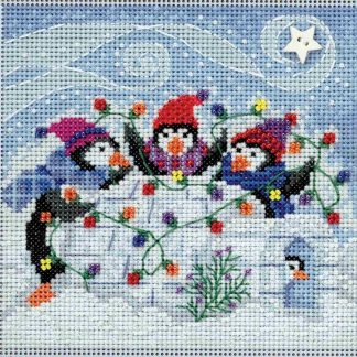 Playful Penguins cross stitch bead kit from Mill Hill MH-141832