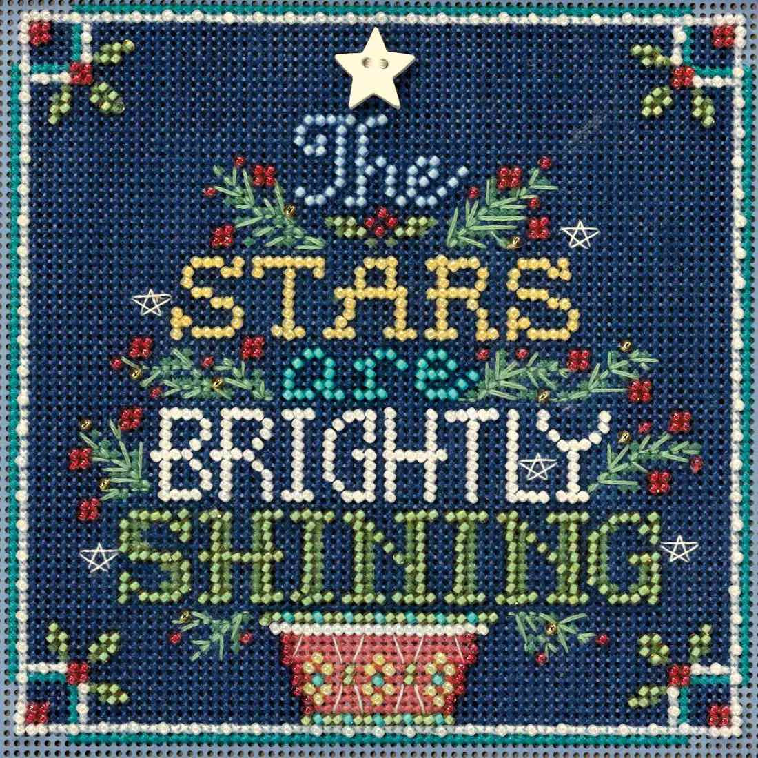 Brightly Shining cross stitch bead kit from Mill Hill MH-141833