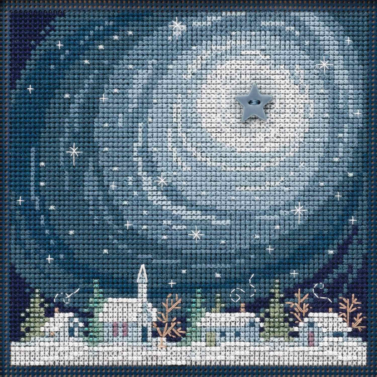 Winter Glow cross stitch bead kit from Mill Hill MH-141933