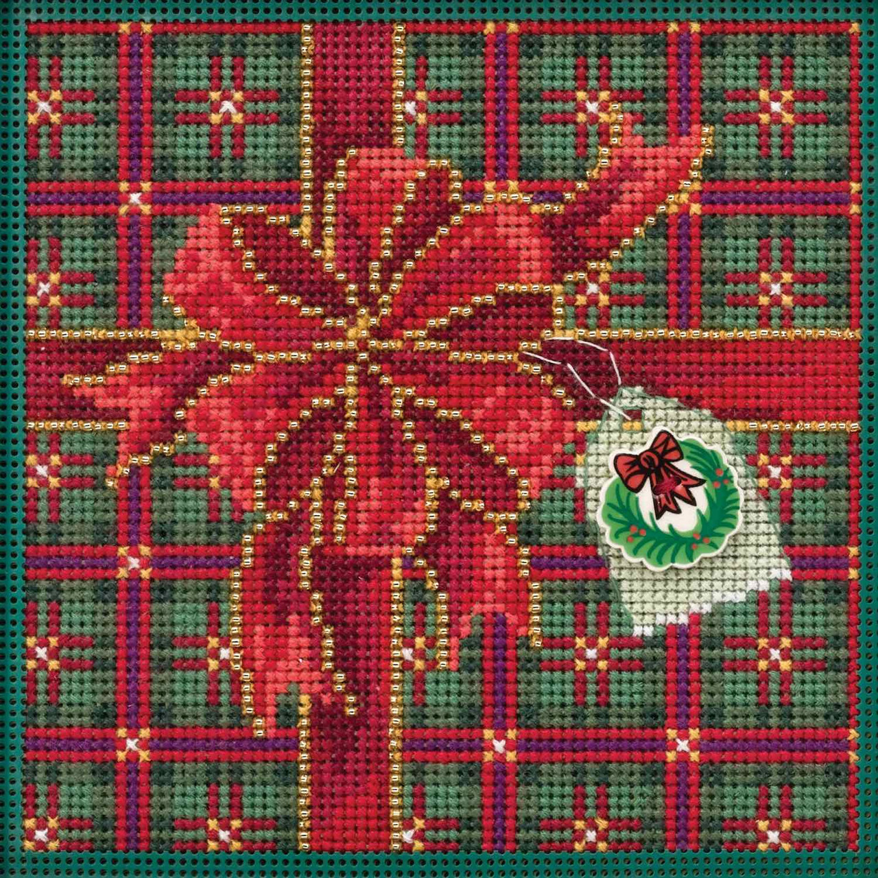 Season of Giving cross stitch bead kit from Mill Hill MH-141936