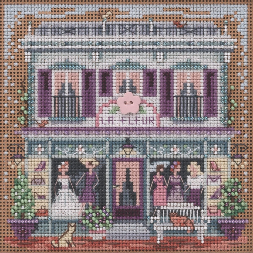 La Fleur Boutique cross stitch bead kit from Mill Hill MH-142011